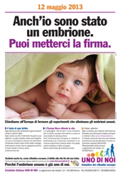 Uno di noi in Europa